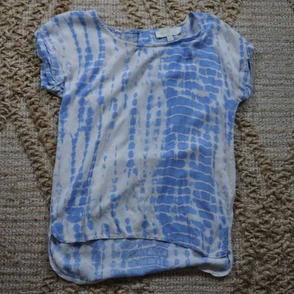 Olive & oak tie dye short sleeve blouse - Picture 3 of 5